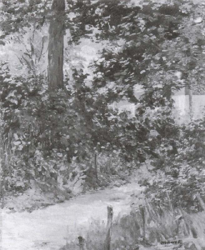 Edouard Manet Garden Lane in Reuil oil painting image